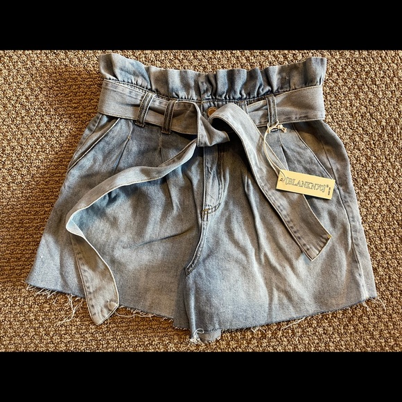 NWT Blank NYC Denim Self-belt Short Sz. 28 - Picture 7 of 9